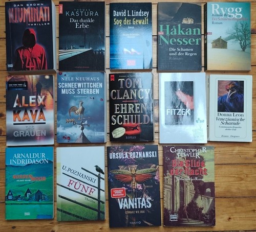 Paket thriller und krimis - paket, (14